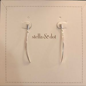 Stella & Dot Rae Wire Earrings, Silver